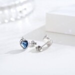 LUNICA Stříbrné náušnice ŽIRAFA 0668