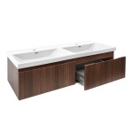 Koupelnová skříňka s umyvadlem SAT Evolution 118x30x44,8 cm ořech Aida mat SATEVO120NAU5 SATEVO120NAU5