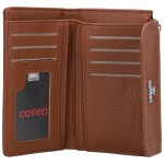 Stylová dámská koženková peněženka Coveri Deana, hnědá
