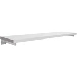 CERANO Deska pod umyvadlo Navira Pro + 2 skryté konzole - bílá matná - 120x46x3,6 cm