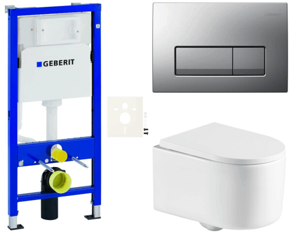 Závěsný WC set Geberit do lehkých stěn / předstěnová SAT SIKOGESREX72D50 SIKOGESREX72D50