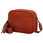 Trendy dámská koženková crossbody kabelka Wicawa, oranžová