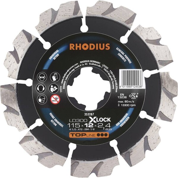 Rhodius LD300 X-LOCK 353287 diamantový řezný kotouč 1 ks beton