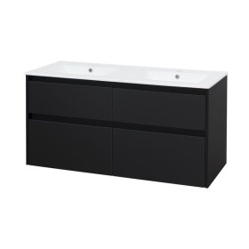 MEREO - Opto, koupelnová skříňka s keramickým umyvadlem 121 cm, černá CN943