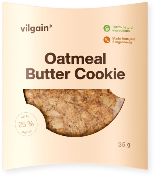 Vilgain Oatmeal Butter Cookie – máslová 35 g