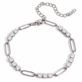 ELENYS Linka – náramek z prémiové oceli Délka náramku: 16,5+5 cm / max. 21,5 cm