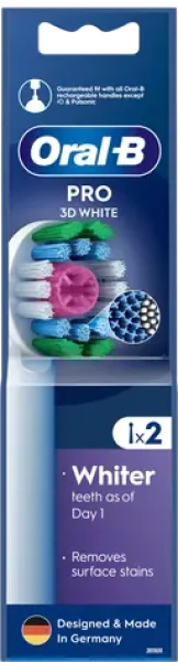 Oral-B EB18-RX 3D White - 2ks / Náhradní hlavice (EB18pRX 3DWhite 2 szt.)