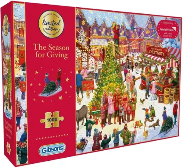 GIBSONS Puzzle Limitovaná vánoční edice: Čas obdarování