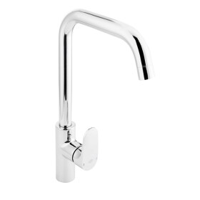 Dřezová baterie SAT DARK s otočným ramínkem chrom SATBSDA280LCR SATBSDA280LCR