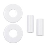 CERANO - Koupelnový radiátorový set Fabiano - kombinované vytápění, termo tyč - boční jednobodové připojení - 300W - bílá lesklá - 1200x220 mm CER-761746