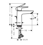 HANSGROHE - Talis E Umyvadlová baterie s výpustí, CoolStart, chrom 71713000