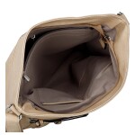 Trendy dámská koženková crossbody kabelka Zeta, tmavě béžová