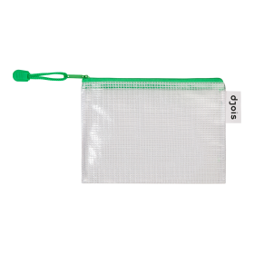 Djois obálka se zipem, A6, PVC síťovina, zelená, 8 ks