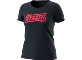 Dynafit Graphic Cotton dámské tričko krátký rukáv Blueberry/Tabloid vel. 36