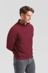 Fruit of the Loom Classic Zip-Neck Sweat Mikina s 1/4 zipem 16.2114 deep navy XXL