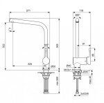 IDEAL STANDARD - Ceralook Dřezová baterie, ušlechtilá ocel BC174GN