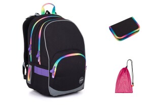Černý školní batoh Topgal KIMI 25010 SET MEDIUM