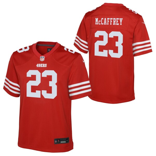 Nike Dětský dres San Francisco 49ers NFL Christian McCaffrey #23 Game Football Červená (YOUTH)