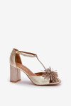 Sandály na podpatku model 212584 Step in style 38