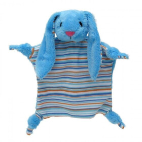 Maňásek uzlíkový - Králík 30 cm modrý