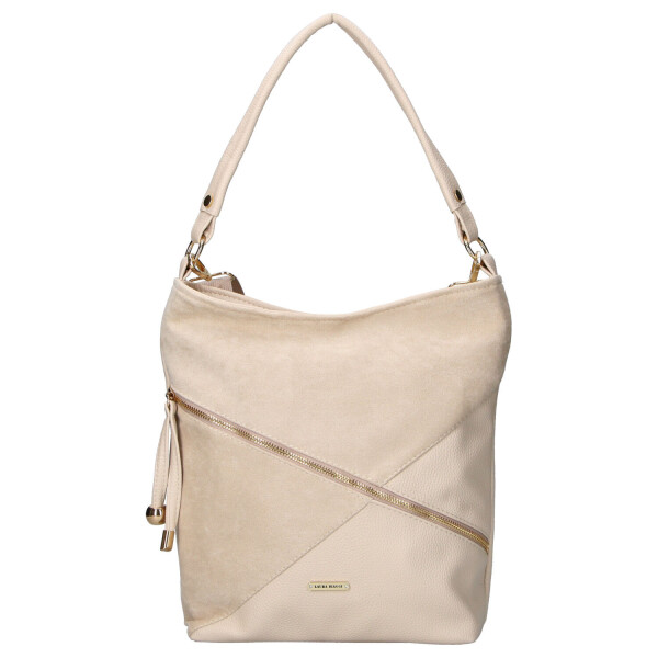 Trendy dámská crossbody kabelka LB Polla, béžová