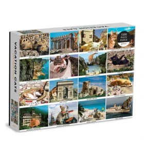 Galison Puzzle Kočky na prázdninách