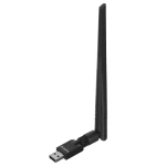Lanberg Wi-Fi adaptér N300 černá / Wi-Fi adaptér / USB 2.0 / 300 Mbit/s / interní a externí anténa (NC-0300-WIE)