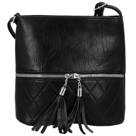 Stylová dámská koženková crossbody kabelka Betty, černá