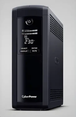 CyberPower Value Pro serie GreenPower UPS černá / 1200 VA / 720 W / Schuko zásuvky / LCD / USB (VP1200ELCD-DE)