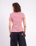 Tričko Armedangels Kardaa Stripes 3491 pink mist-mars red