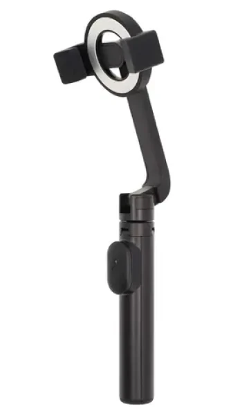 Nedis Selfie tyč 2v1 se stativem černá / Bluetooth 5.0 / MagSafe / rozložení 61 cm (SEST300BK)