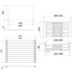 REA - Sada dřezových doplňků 3-dílná Beige KPL-09975