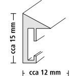 Hama rámeček dřevěný EVA, přírodní, 10x15 cm