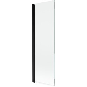 MEXEN - MIST vanová zástěna 60x150 cm 6mm 1-s, černá, čirá 8A9-060-001-70-00