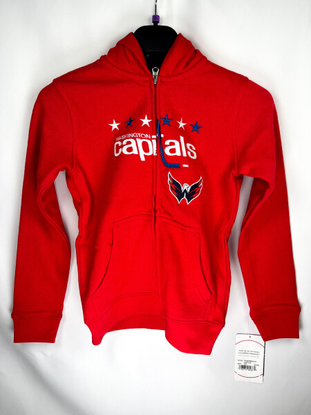 Outerstuff Dětská Mikina Washington Capitals Stated Full Zip Hoodie Velikost: Dětské S (6 - 9 let)
