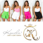 Sexy Koucla Highwaist Skorts white Einheitsgroesse