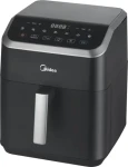 Midea MAD55000ADK černá / Horkovzdušná fritéza / 1900 W / objem 5.5 l (MAD55000ADK)