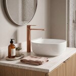 REA - Umyvadlová baterie STORM - COPPER BRUSH vysoká REA-B3002