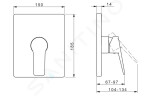 HANSA - Twist Sprchová baterie pod omítku, chrom 89859083