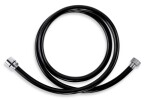 NOVASERVIS - Sprchová hadice plastová 150 cm černá-chrom PVC/150,5