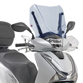 D1155Bl plexi čiré/modré "Ice" Honda SH 125i - 150i (17-19), vxš365x450 mm