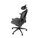 Kancelářská židle, houpací mechanismus, šedá, KA-K2021 GREY