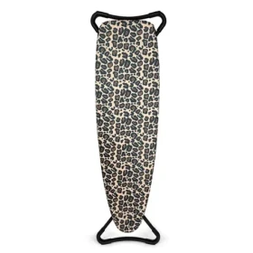 Rolser K-Surf Black Tube leopardí vzor / Žehlicí prkno / 130 x 37 cm / výška 58-96 cm