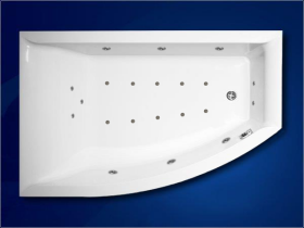 Excel Hydromasážní vana VERONELA KOMBI pneu polorohová 160x105 cm 26872