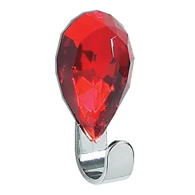 Spirella JEWEL samolepící háček červený rubín / plast / 30 x 65 mm