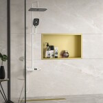 REA - Zápustná police pro vestavbu 30x45 broušené zlato REA-05607