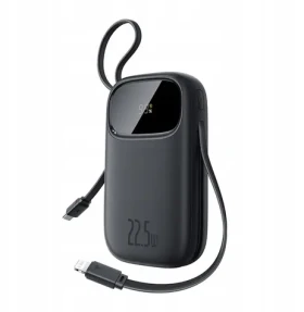 Baseus EnerFill FC31 10000mAh černá / Powerbanka / 22,5W / USB-C / USB-A / Lightning (P10082106123-00)