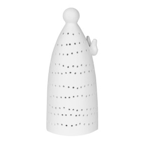 Räder Mini LED lucerna Angel of Light 11,7 cm, bílá barva, porcelán