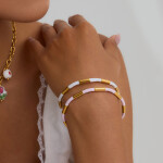 ELENYS Pure Line – pozlacený náramek 18K žluté zlato Délka náramku: 16-17,5 cm / vnitřní průměr 5,51 cm