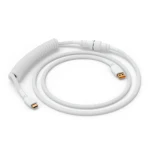 Glorious GMMK USB-C/USB-A kroucený kabel 1.4m bílá / pro klávesnice Glorious / 1x USB-C(M) / 1x USB-A(M) (GLO-KB-ACC-CBL-COIL-GWHT)